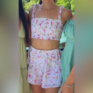 Mink Pink Floral Set